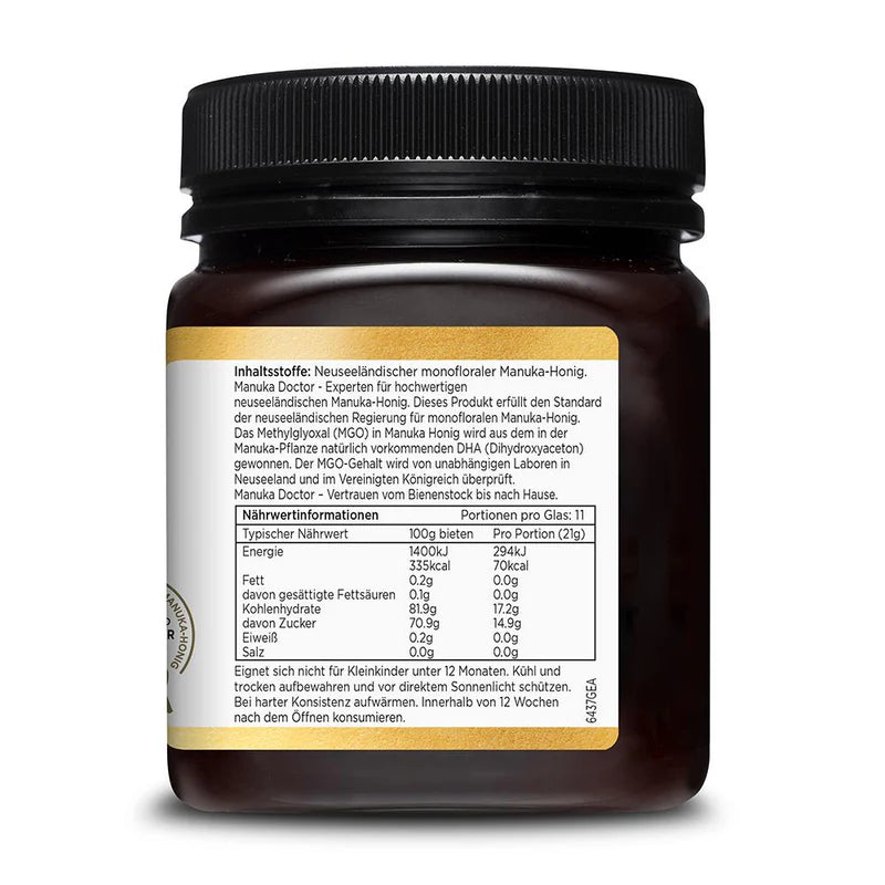 Miel de Manuka 340 MGO – 250g | Nouvelle-Zélande